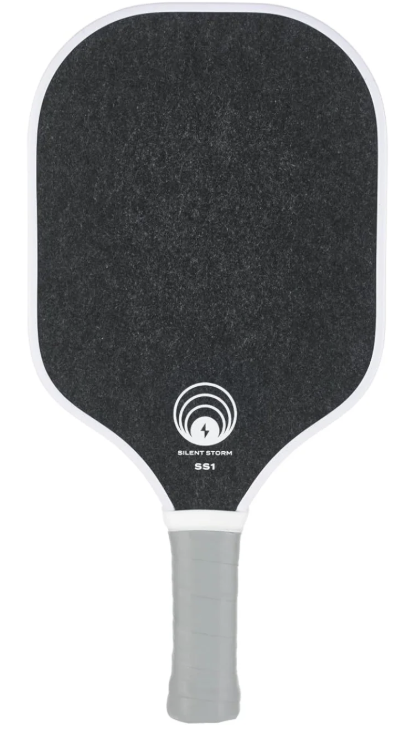 Stille pickleball paddle met logo van geluidsgolven